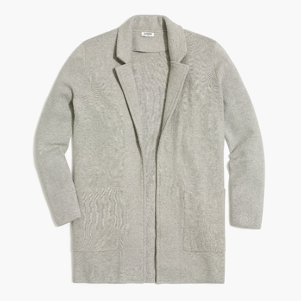 J Crew Factory Open-front Sweater Blazer